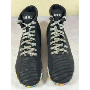Nobull High Top Trainer Sneaker Women's Size 11.5 Men’s Size 10 Black Wild Shoes